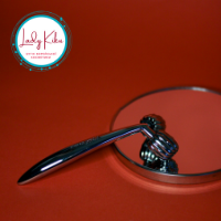 Роліковий масажер з платиновим покриттям WellDerma Face Lifting Dark Silver Roller