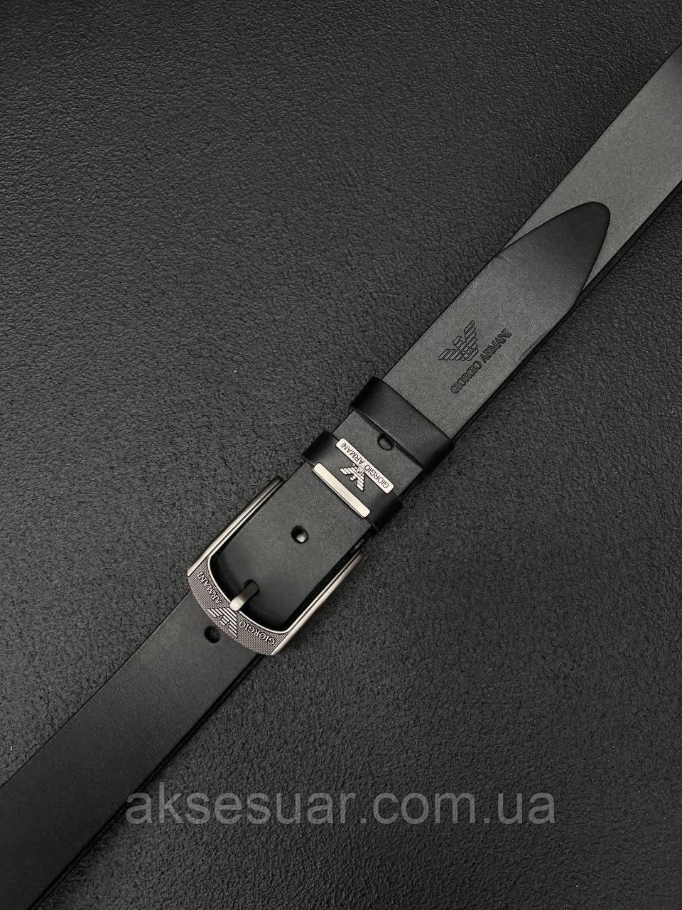 Ремінь чоловічий із натуральної шкіри ширина 4 см., фото 1