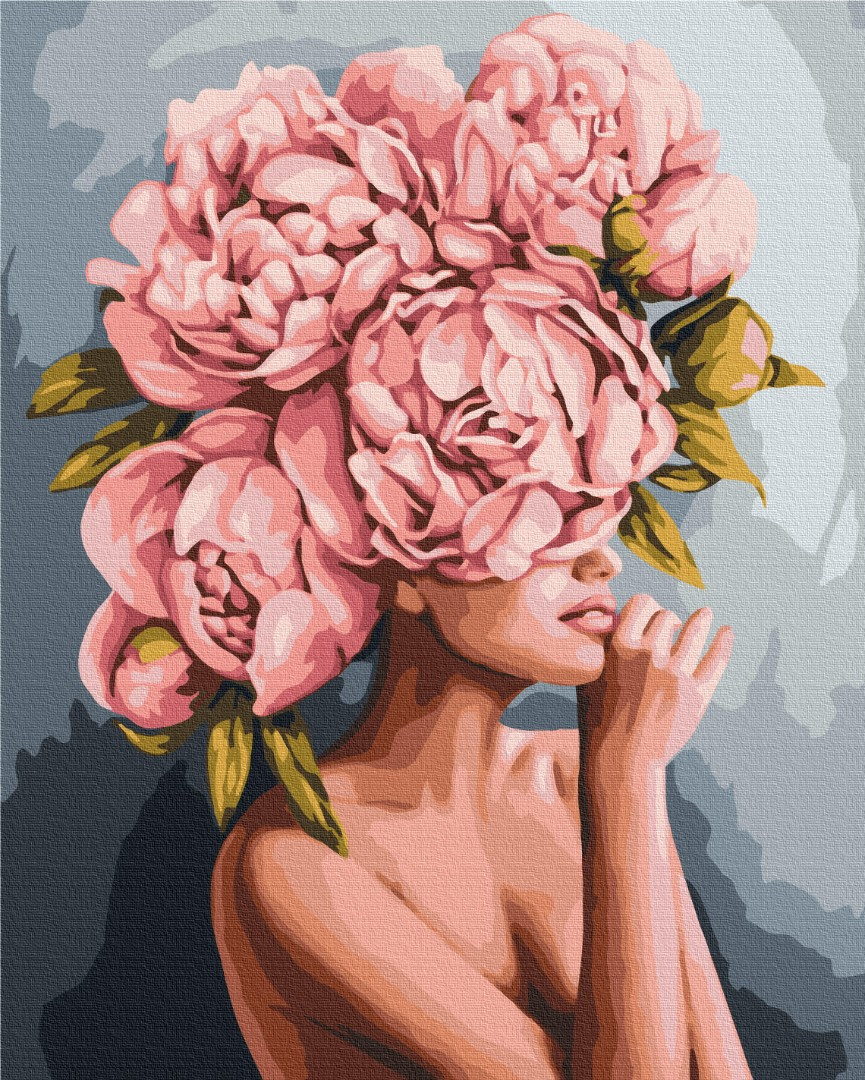 Картина за номерами 40х50 см. Дотик піонів © Mykhailyshyna Daria. Brushme 1481, фото 1