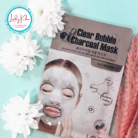 Тканинна киснева маска з деревним вугіллям Labute Clear Bubble Charcoal Mask, 25ml