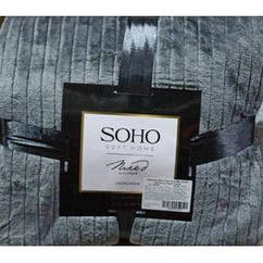 Плед флісовий Soho розмір 200x230 см, Pattern Графіт