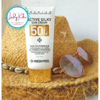 Сонцезахисний крем з комплексом пептидів і шовку MEDI-PEEL Active Silky Sun Cream SPF50+ PA+++, 50ml