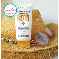 Сонцезахисний  крем з комплексом пептидів і шовку MEDI-PEEL  Active Silky Sun Cream SPF50+ PA+++, 50ml
