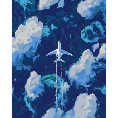 Картина за номерами 40×50. Над хмарами. Brushme 1534