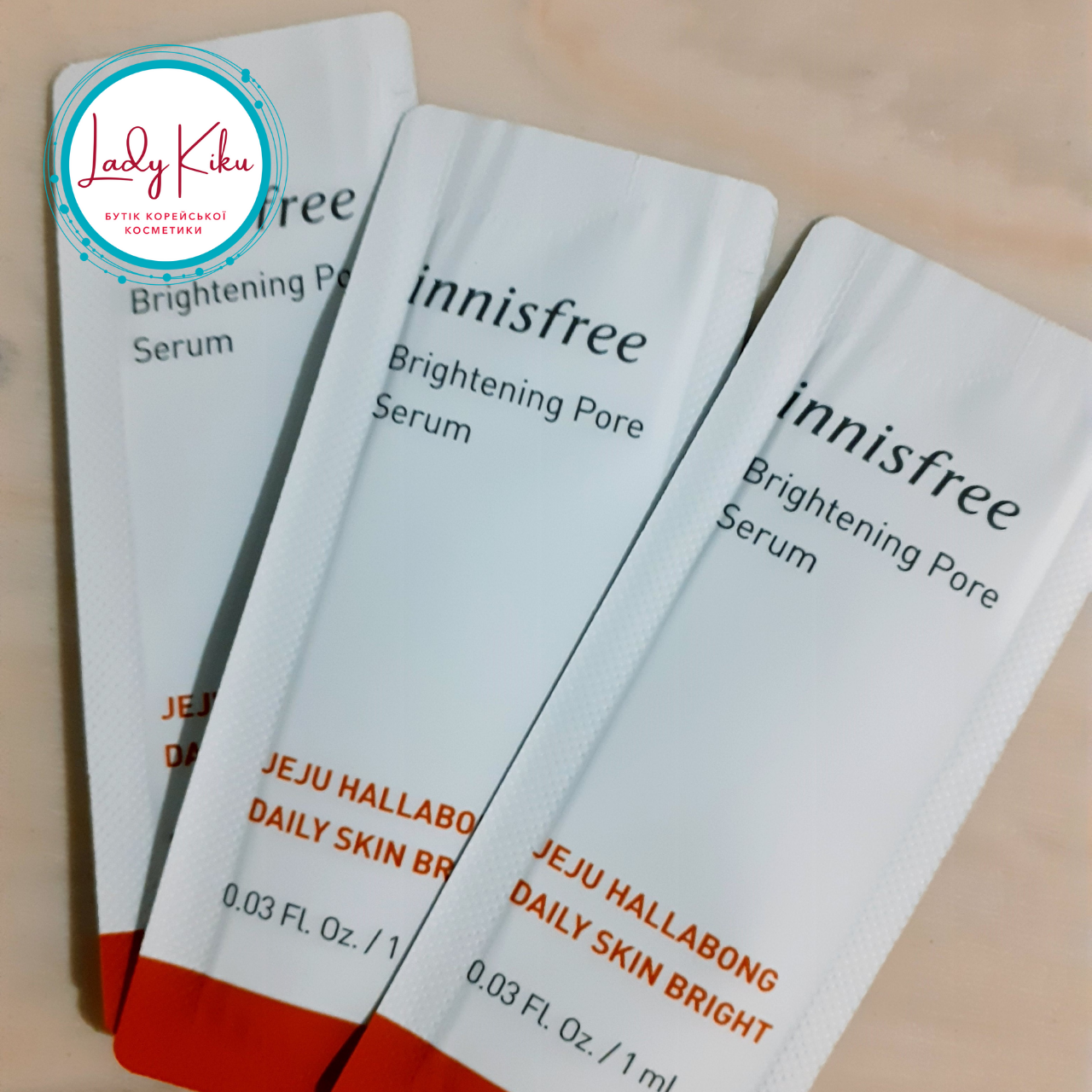 Освітлююча сироватка для звуження пор Innisfree Brightening Pore Serum, 1ml