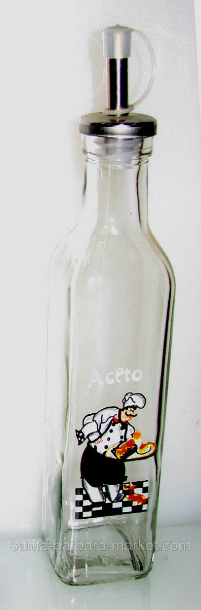 Пляшка для олії "Olio+Aceto", 250 мл метал. корок, фото 1