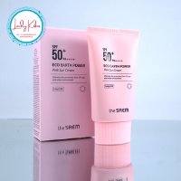 Сонцезахисний крем з каламіном The Saem Eco Earth Power Pink Sun Cream SPF50 + PA ++++, 50g