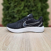 Мужские беговые кроссовки Nike ZOOM Чёрные на белой|Кроссовки для спорта