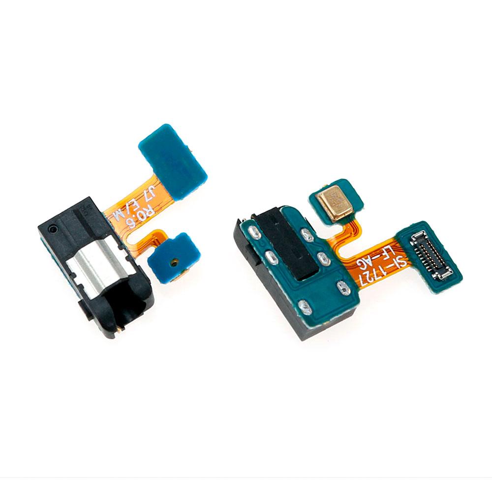 Шлейф для Samsung J330F Galaxy J3 (2017) з аудіо конектором і мікрофоном