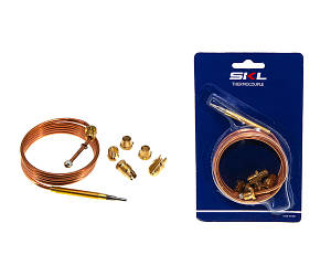 Термопара газ-контроль SKL COK503UN для газовой плиты универсальная, L=1500 мм, датчик 16 мм, резьба 6x35
