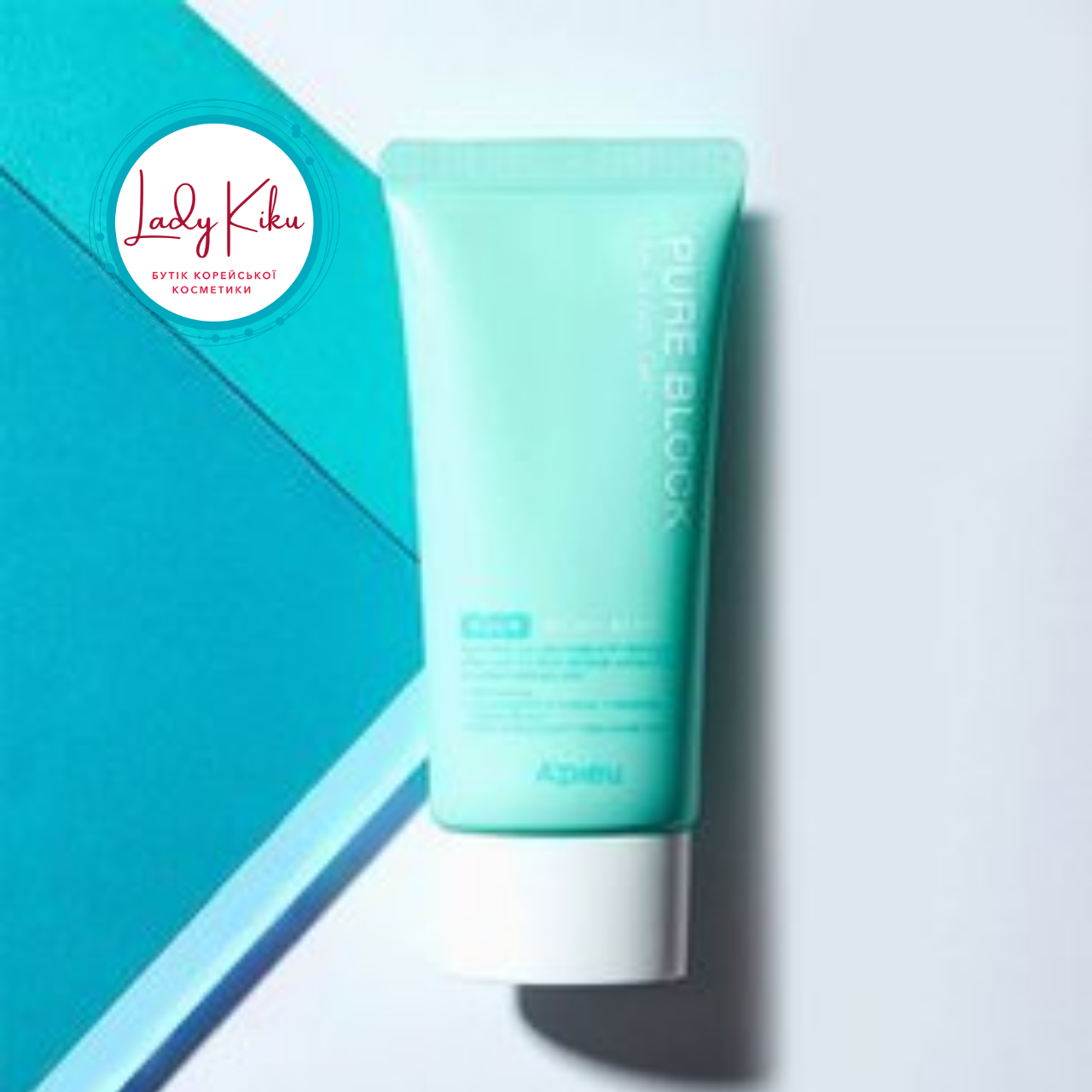 Сонцезахисний гель-крем з натуральними екстрактами A'pieu Pure Block Aqua Sun Gel SPF50+PА+++, 50ml