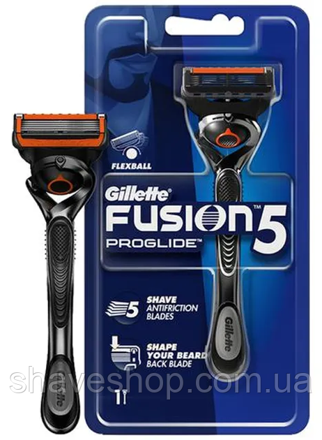 Станок для гоління чоловічий Gillette Fusion5 Proglide з 1 картриджем без підставки (станок фьюжн проглайд)