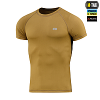 Тактична футболка M-TAC ULTRA LIGHT POLARTEC. Армійська футболка м-так потоотводная (Койот)