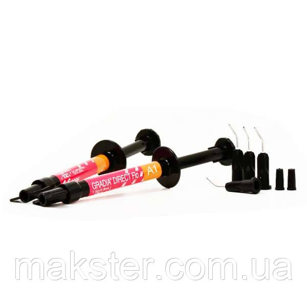 GRADIA DIRECT Flo шприц 1.5 г, насадки