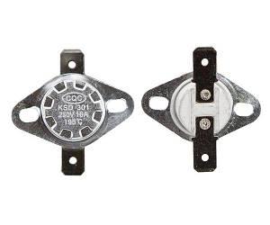 Термореле KSD 301 (195°C 16A, 250V)