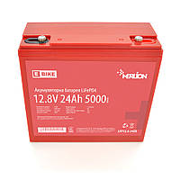 Літій-залізо-фосфатний акумулятор Merlion LiFePO4 12.8V 24AH (166x77x167) для електротранспорту, 5000 циклів,