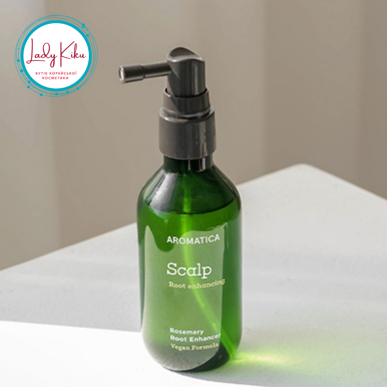 Зміцнюючий коріння волосся спрей з екстрактом розмарину Aromatica Rosemary Root Enhancer, 100ml