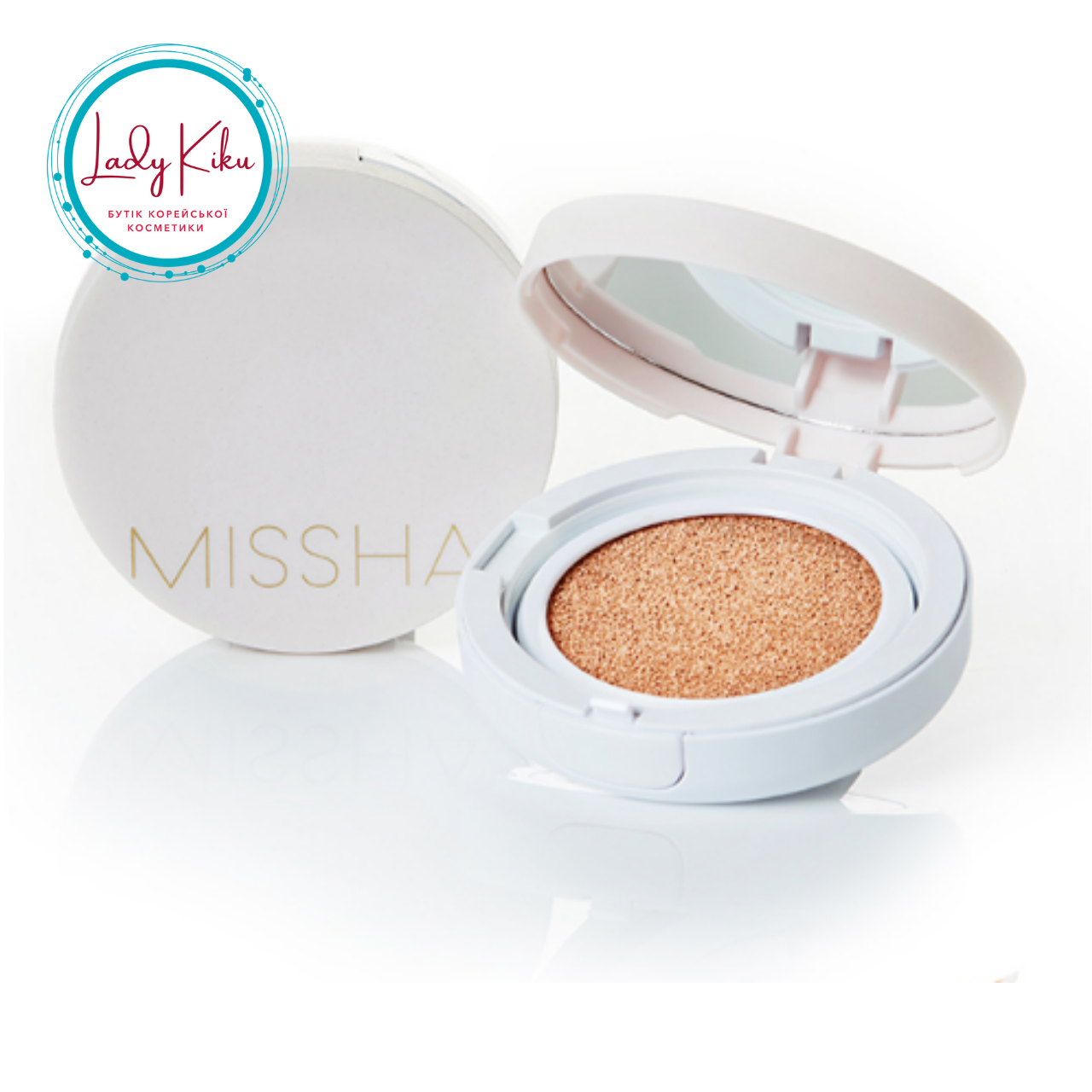 Тонуючий кушон Missha Magic Cushion Cover Lasting SPF50+/PA+++ #21 Light Beige, 15g