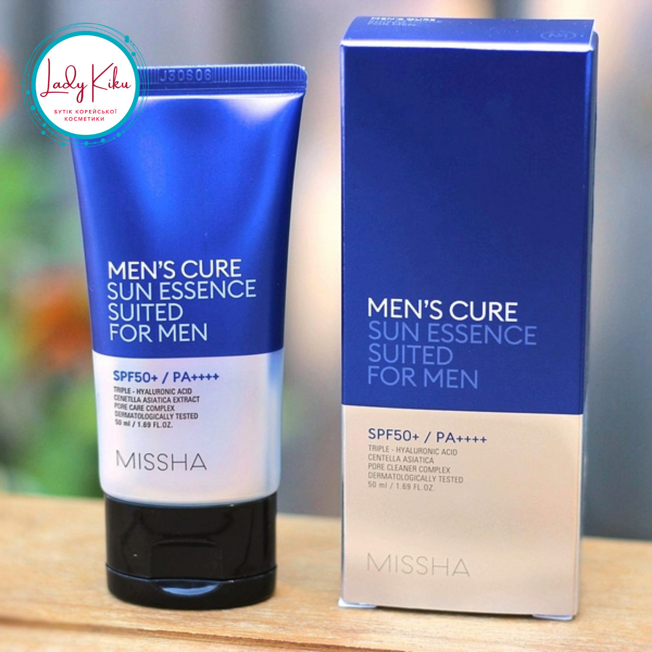 Сонцезахисна есенція для чоловіків Missha Men's Cure Sun Essence Suited For Men SPF50+ PA ++++, 50ml