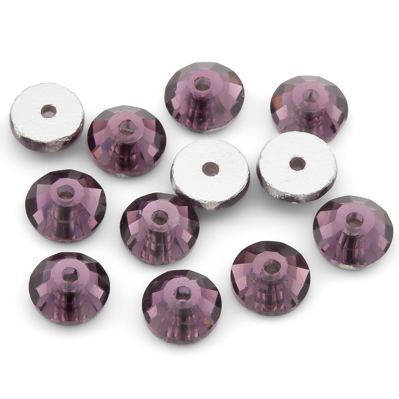 Стрази пришивні скло ААА 3 мм +-200 шт. Фіолетовий, фото 1