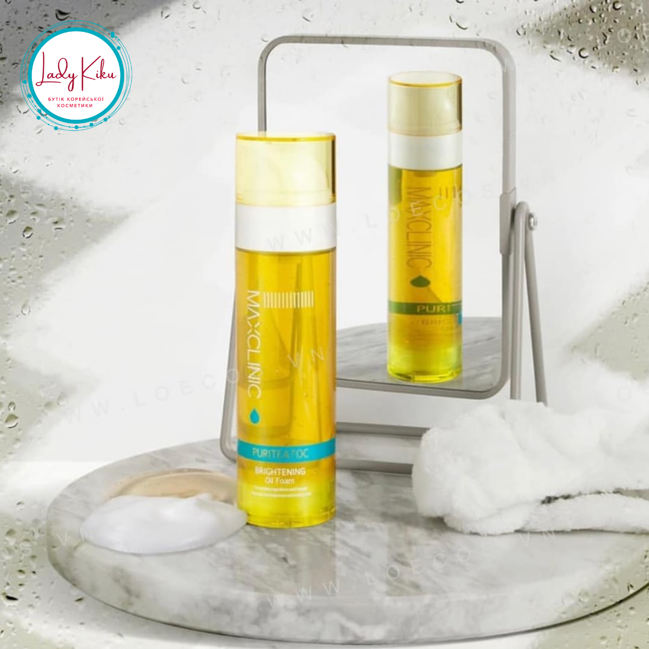 Освітлююча гідрофільна олія-пінка (клінзер) MAXCLINIC PuriteaToc Brightening Oil Foam, 110ml