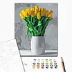 Картина за номерами 40×50. Букет жовтих тюльпанів. Brushme 2639, фото 3