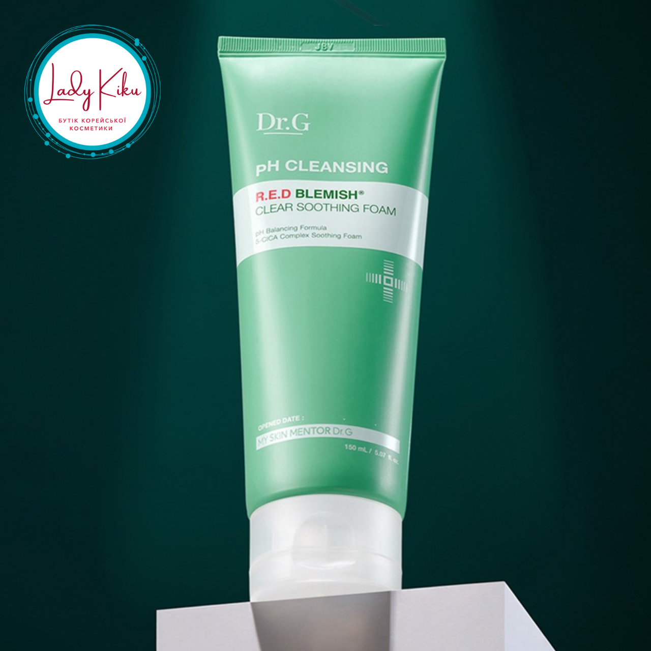 Очищаюча пінка з 5 видами центелли Dr.G pH Cleansing R.E.D Blemish Clear Soothing Foam, 150ml