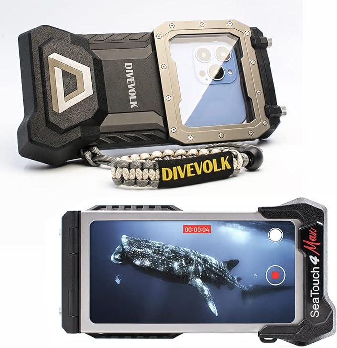 Чохол для телефону DIVEVOLK для підводної фотографії Seatouch 4 Max для дайвінгу, сумісний з iPhone 12/12 Pro/12 Pro max/13/13 Pro