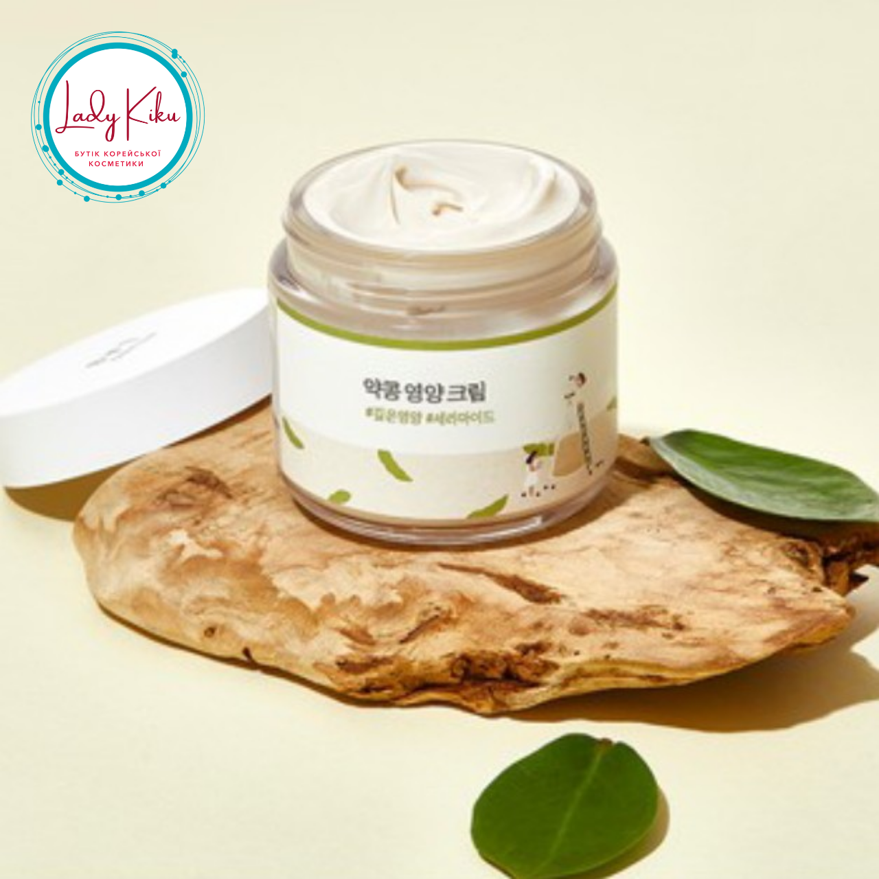 Поживний крем з екстрактом чорної сої та аденозином ROUND LAB Soybean Nourishing Cream, 80ml