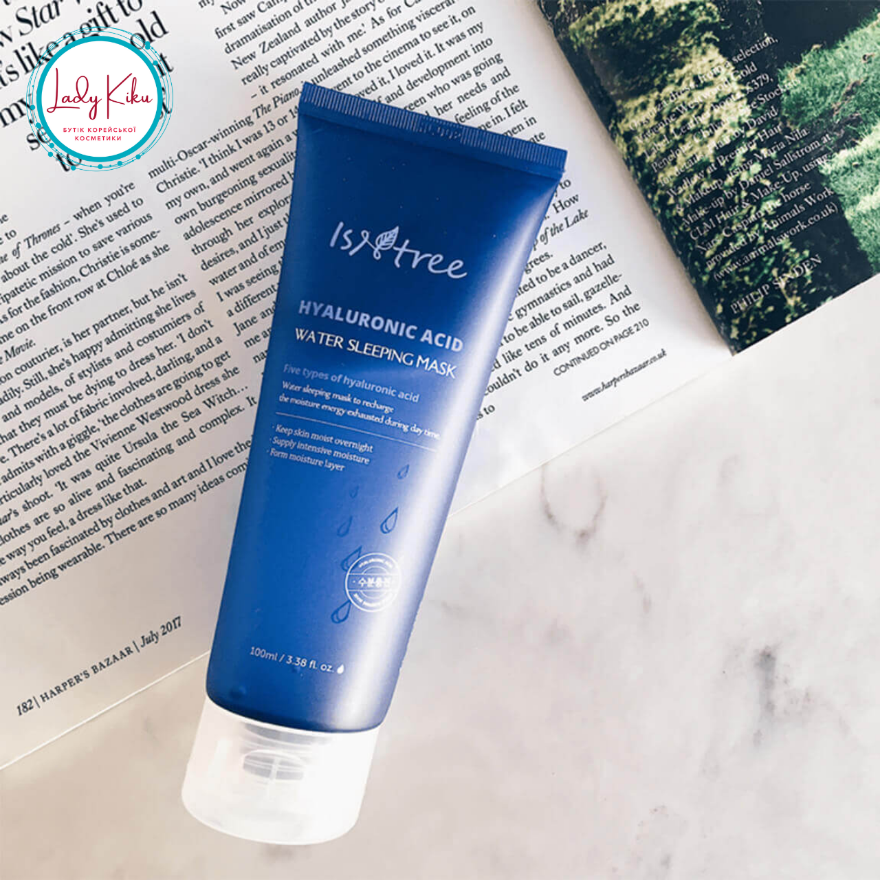 Нічна маска з гіалуроновою кислотою Isntree Hyaluronic Acid Water Sleeping Mask, 100ml