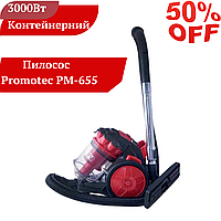 Пылесос Promotec Pm-655 3000W циклонный, контейнерный без мешка