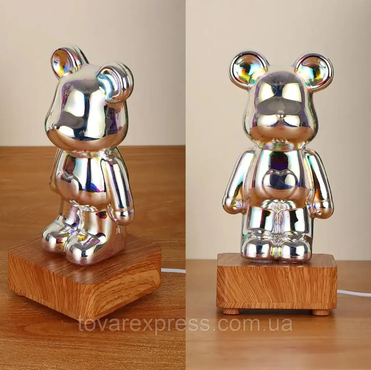 3D ночник светильник Мишка Фейерверк, ночник Bearbrick, 3D светильник,TE - фото 1 - id-p2126500180