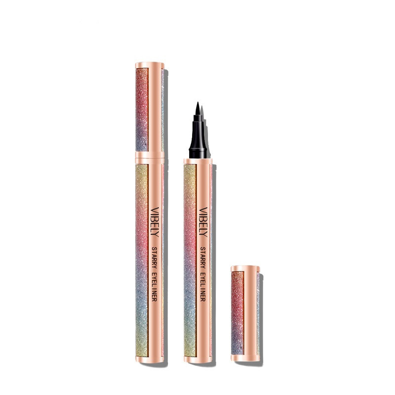 Підводка для очей VIBELY Starry Sky Eyeliner ультратонка, швидкосохнуча, не розмазується, водостійка, (чорний), 1ml