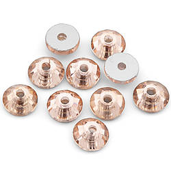 Стрази пришивні скло ААА Шампань 50 шт. 6 мм