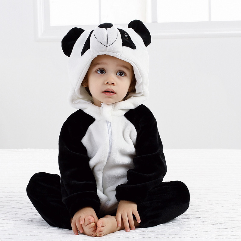 Дитяча піжама костюм кігурумі Панда для хлопчиків і дівчаток, фланель 70 розмір