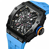 Чоловічий кварцовий водонепроникний (100м) годинник з нержавіючої сталі Pagani Design PD-1738 Black-Blue, фото 2