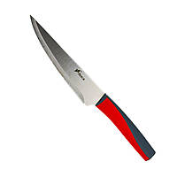 Нож кухонный универсальный 21 см нержавеющая красная сталь с серым.