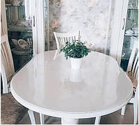 Мягкое стекло Прозрачная силиконовая скатерть на стол Soft Glass Защита для мебели 1.5х1.0 м (Толщина 1.5мм)