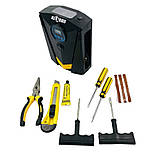 Комплект портативної вулканізації з компресором 120 Вт Globus набір інструментів насадки кейс кабелі, фото 6