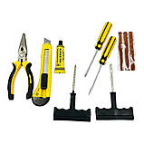 Комплект портативної вулканізації з компресором 120 Вт Globus набір інструментів насадки кейс кабелі, фото 7