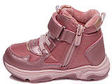 Дитячі демісезонні черевики для дівчинки 25 розмір Weestep рожеві на липучці шнурівка, фото 2