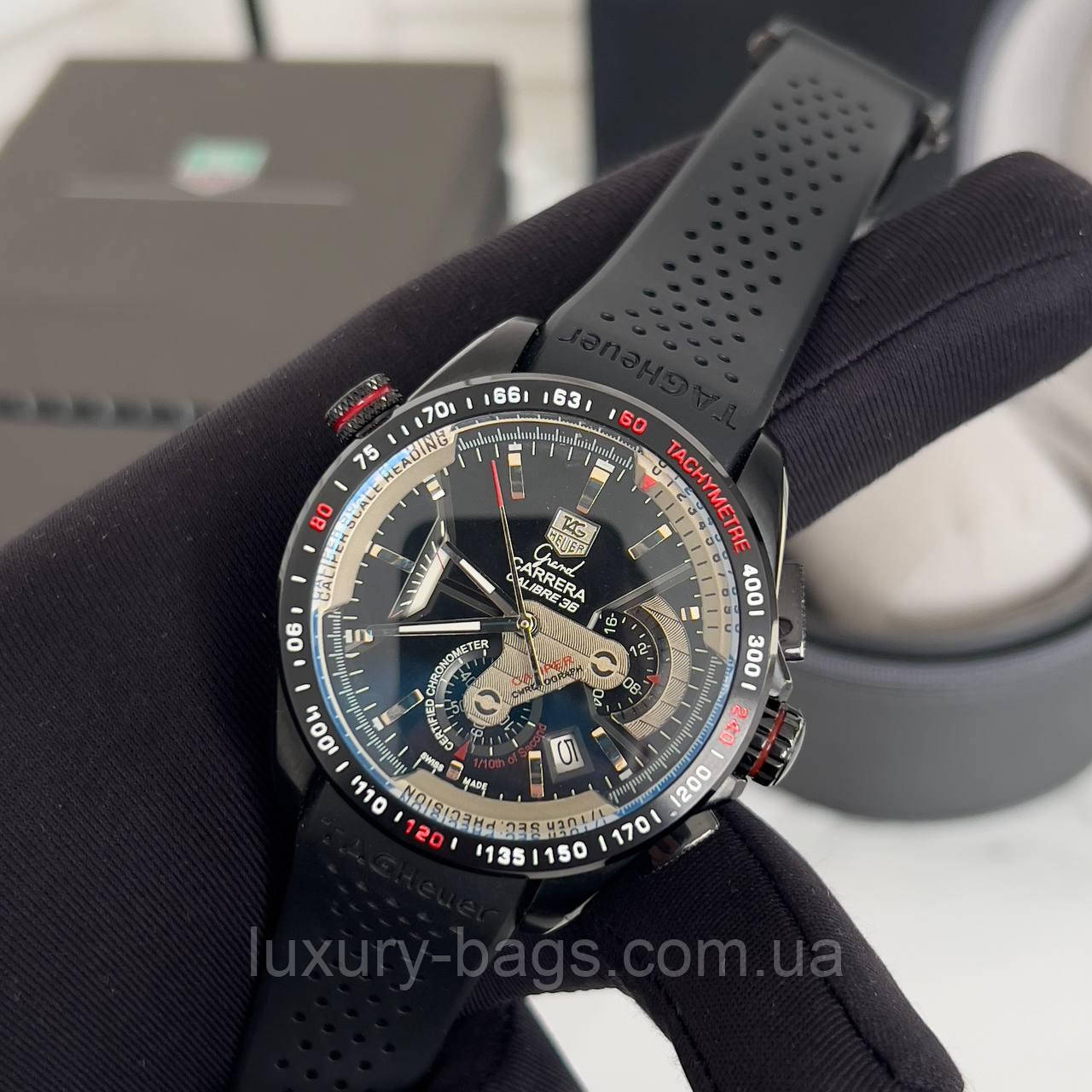 Годинник чоловічий Tag Heuer Grand Carrera Calibre 36 RS All Black