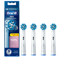 Змінні зубні насадки Oral-B Sensitive Clean PRO 4шт. орал би для електричних щіток сенсітів клін