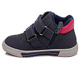 Дитячі демісезонні черевики 23 розмір Weestep темно-сині на липучці, фото 2