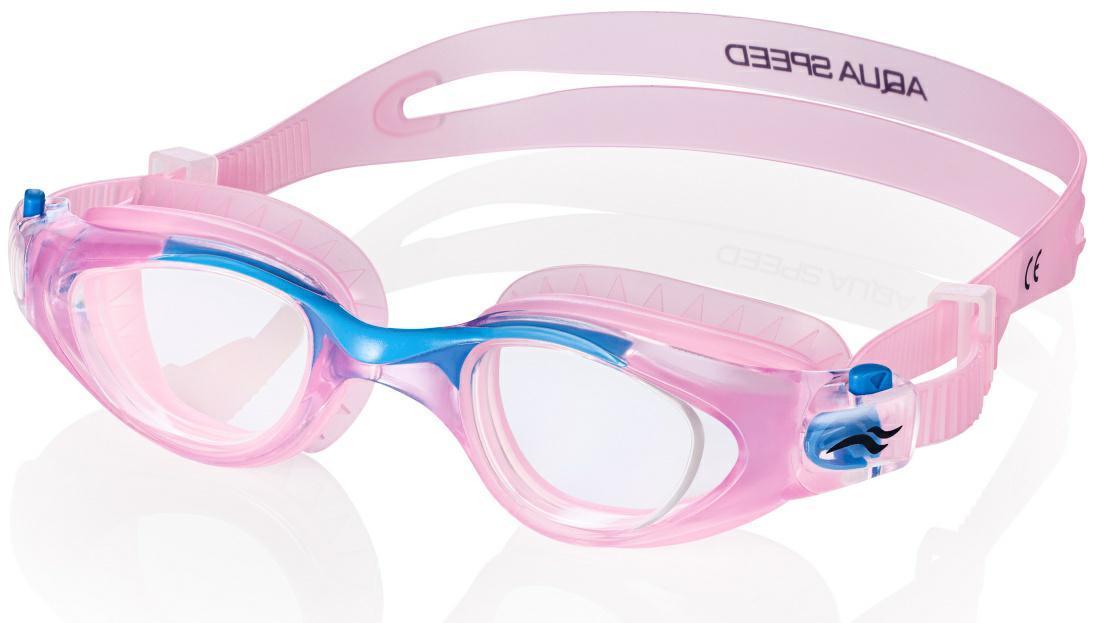 Окуляри для плавання Aqua Speed Maori 9283 (051-63) Pink/Blue дитячі