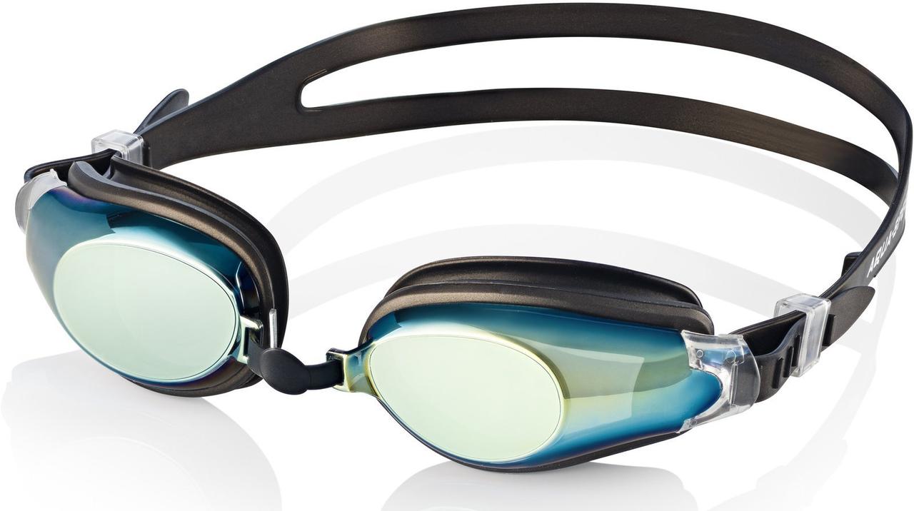 Окуляри для плавання Aqua Speed Champion New (038-07) Black/Mirror