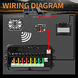 Дистанційний блок керування підключеннями на 8 каналів 12 24V 80А. Панель перемикачів 8 кнопок керування освітленням, фото 6