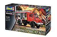 Сборная модель пожарного автомобиля Revell 07512 Mercedes-Benz Unimog U1300L TLF 8/18 1/24