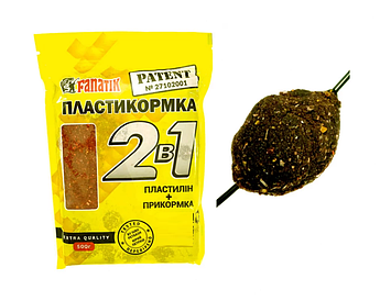 Пластикормка Fanatik Горох - Часник 500 грам