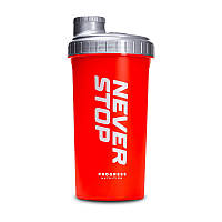 Shaker Never Stop (700 ml, red/silver)